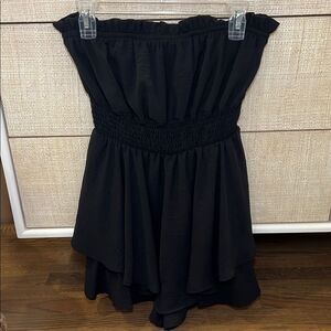 Hudson Gray Black Ruffled Romper